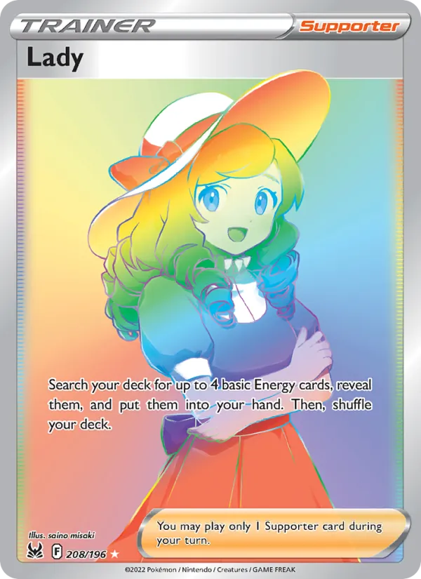 Lady, holofoil (swsh11-208_h)