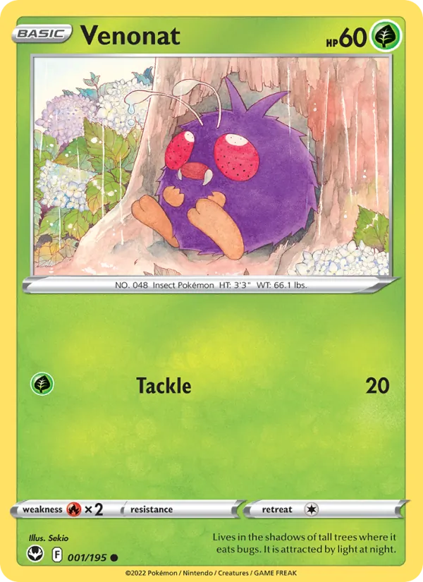 Venonat, normal (swsh12-001)