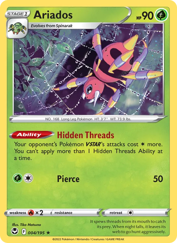 Ariados, holofoil (swsh12-004_h)