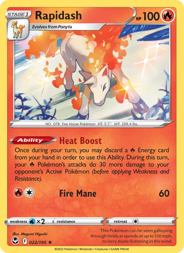 Rapidash, holofoil (swsh12-022_h)