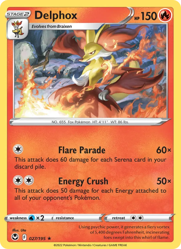 Delphox, normal (swsh12-027)