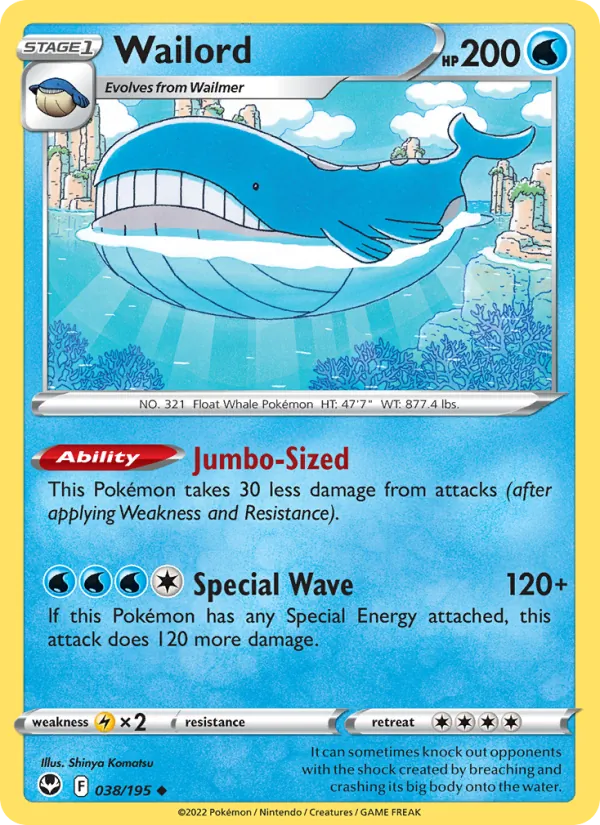 Wailord, normal (swsh12-038)