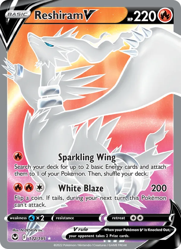 Reshiram V, holofoil (swsh12-172_h)