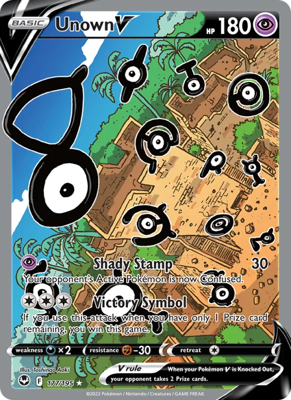 Unown V, holofoil (swsh12-177_h)