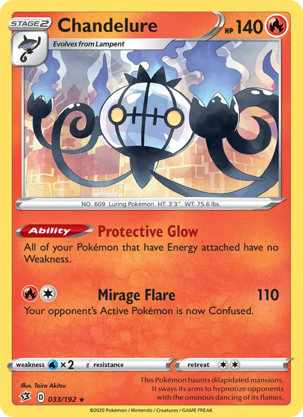 Chandelure, holofoil (swsh2-33_h)