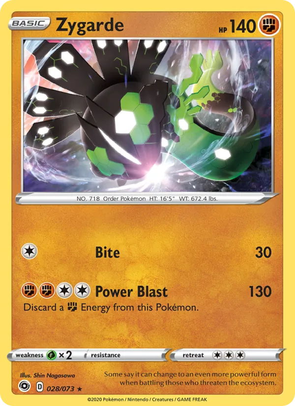 Zygarde, holofoil (swsh3.5-28_h)
