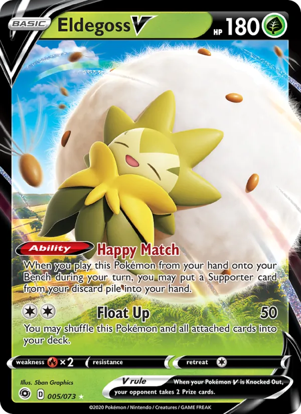 Eldegoss V, holofoil (swsh3.5-5_h)