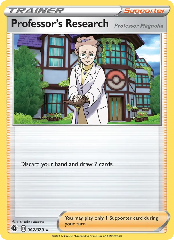 Professor's Research (Professor Magnolia), holofoil (swsh3.5-62_h)