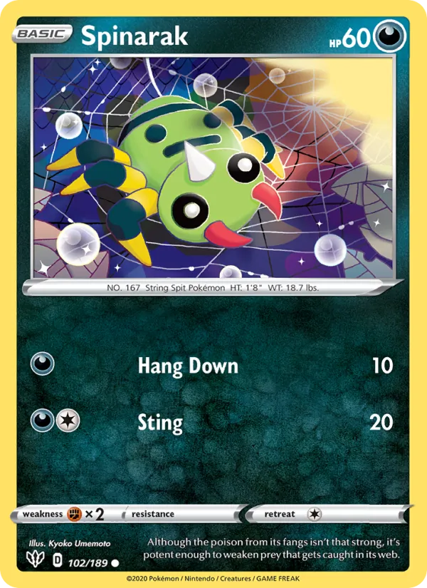 Spinarak, normal (swsh3-102)