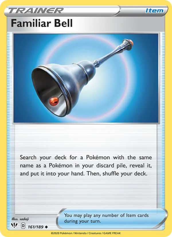 Familiar Bell, reverse holofoil (swsh3-161_rh)