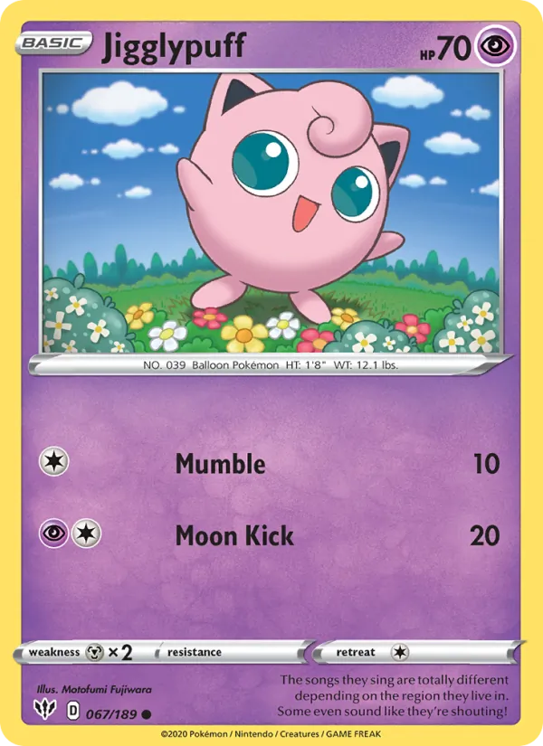 Jigglypuff, reverse holofoil (swsh3-67_rh)