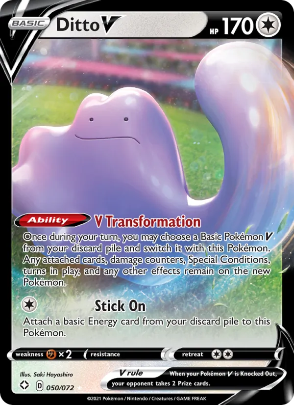 Ditto V, holofoil (swsh4.5-50_h)