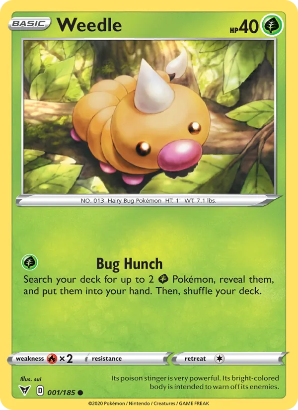 Weedle, normal (swsh4-1)