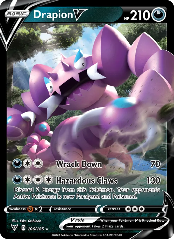 Drapion V, holofoil (swsh4-106_h)