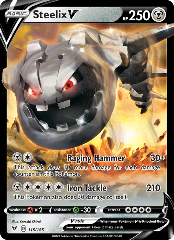 Steelix V, holofoil (swsh4-115_h)