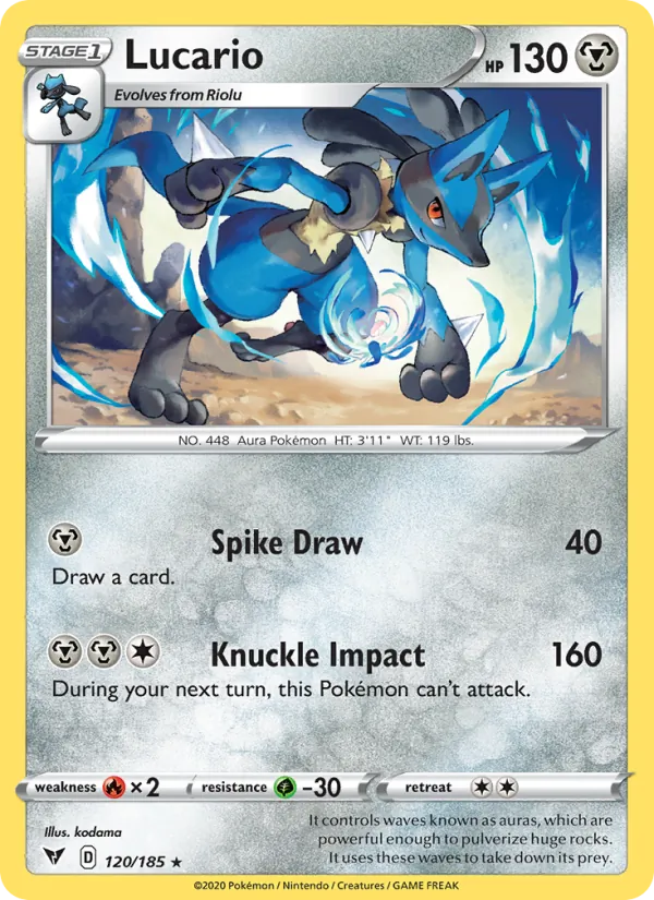 Lucario, normal (swsh4-120)