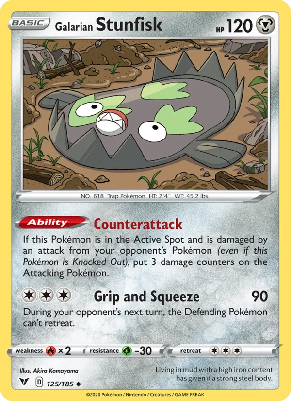 Galarian Stunfisk, normal (swsh4-125)