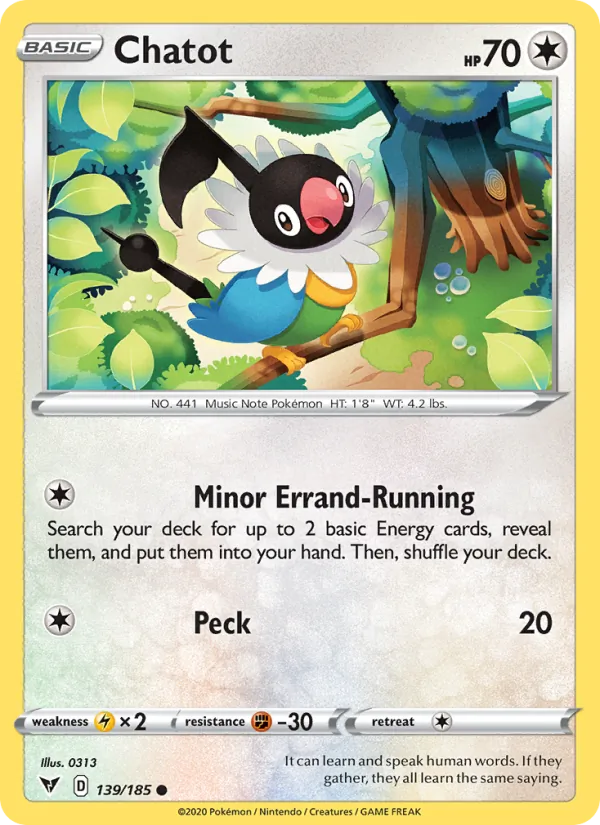 Chatot, normal (swsh4-139)