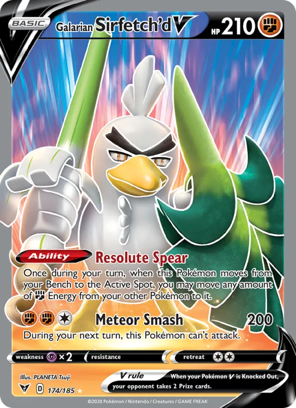 Galarian Sirfetch'd V, holofoil (swsh4-174_h)