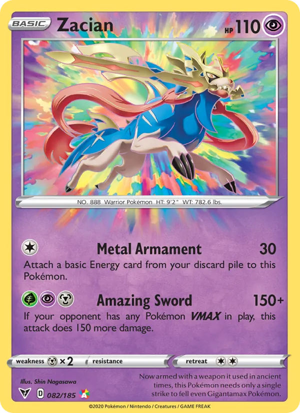 Zacian, holofoil (swsh4-82_h)