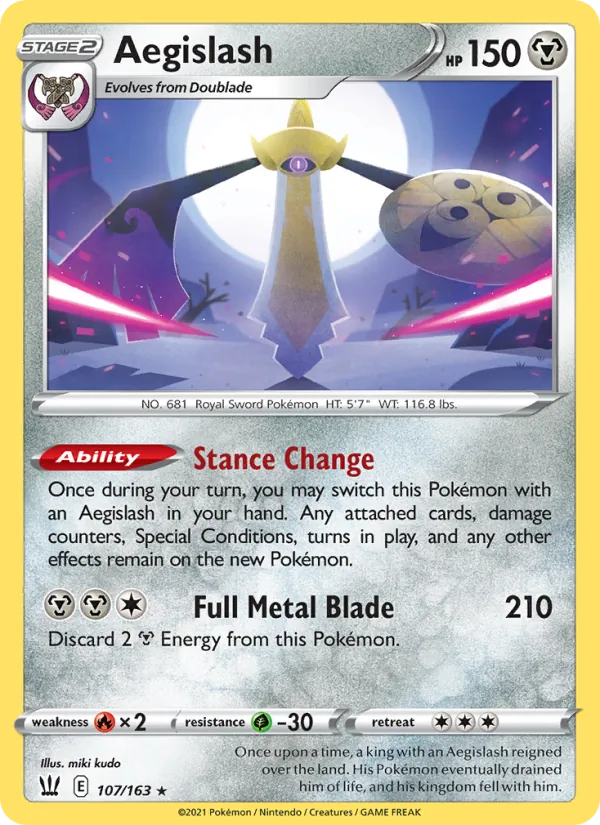Aegislash, holofoil (swsh5-107_h)