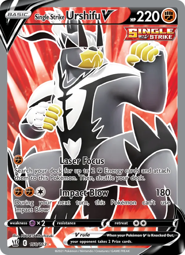 Single Strike Urshifu V, holofoil (swsh5-150_h)