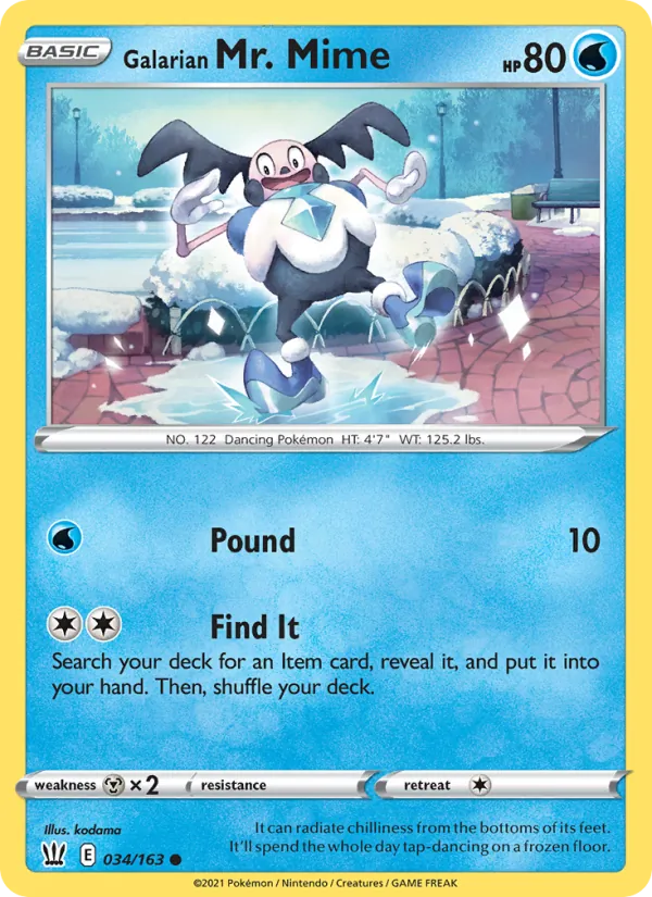 Galarian Mr. Mime, normal (swsh5-34)
