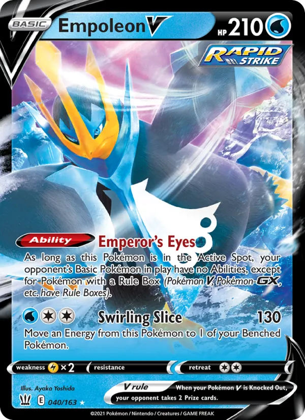 Empoleon V, holofoil (swsh5-40_h)