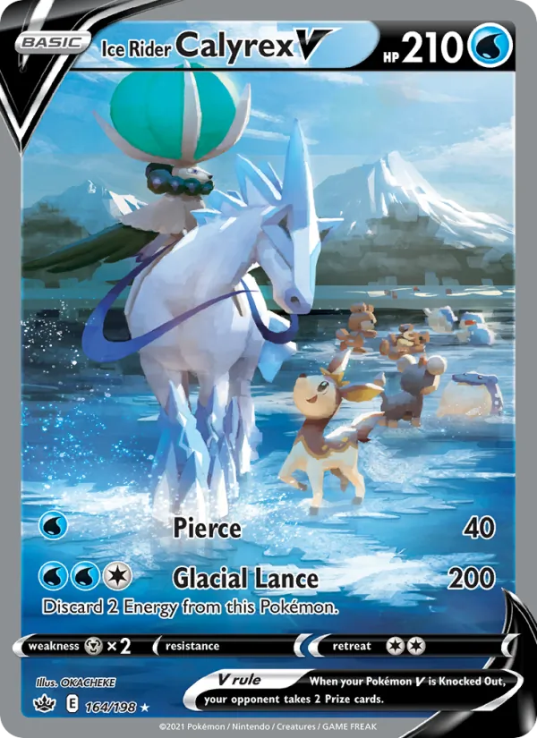 Ice Rider Calyrex V, holofoil (swsh6-164_h)