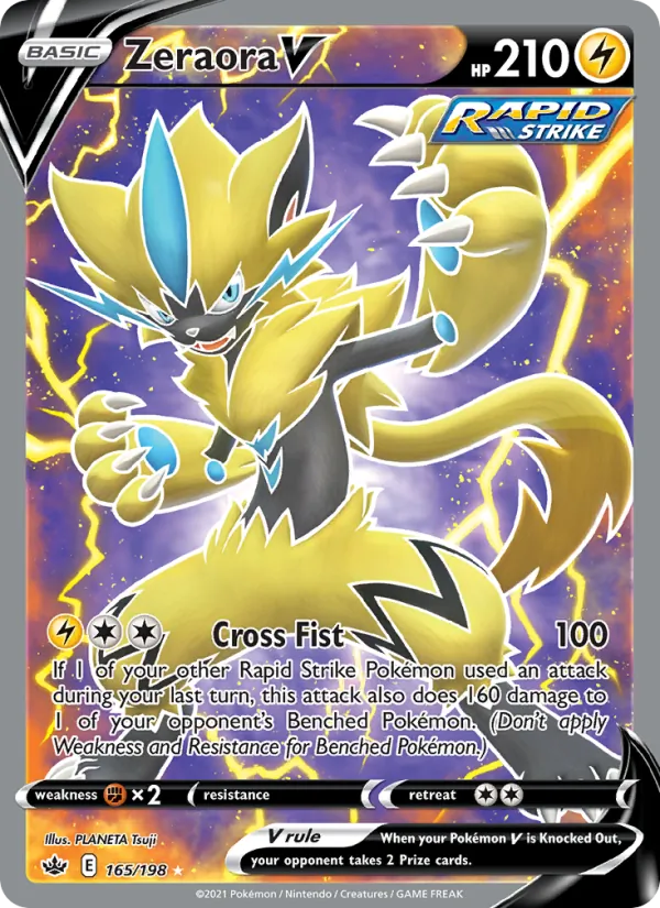 Zeraora V, holofoil (swsh6-165_h)