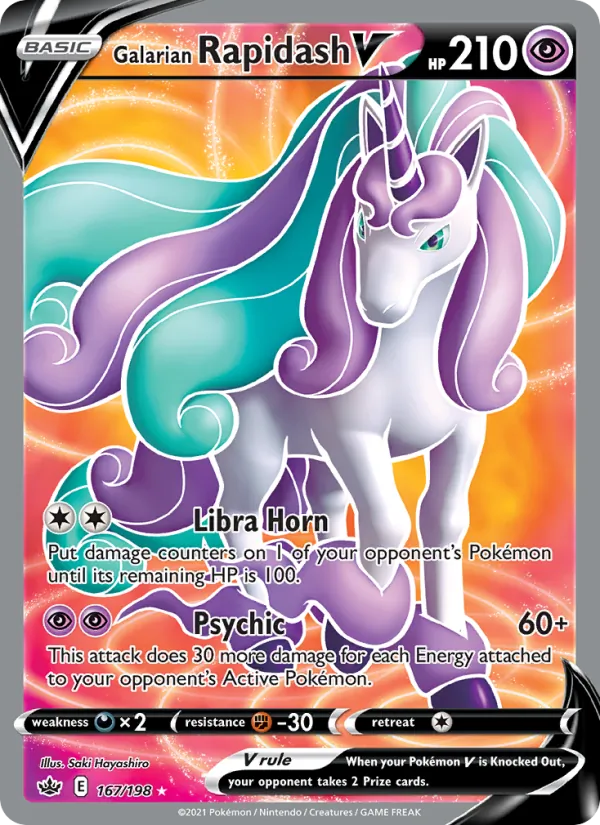 Galarian Rapidash V, holofoil (swsh6-167_h)