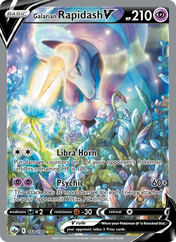Galarian Rapidash V, holofoil (swsh6-168_h)