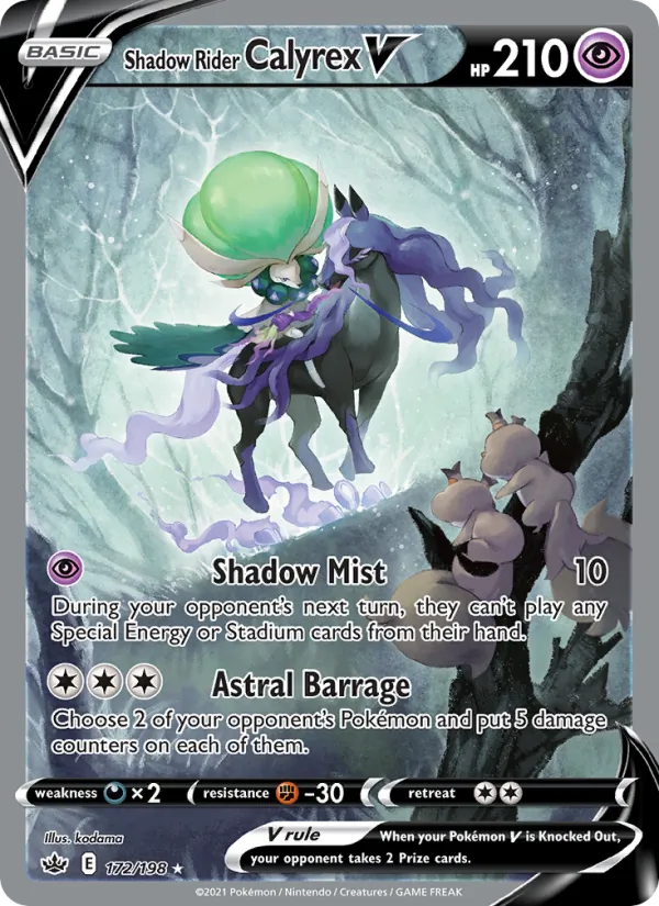 Shadow Rider Calyrex V, holofoil (swsh6-172_h)