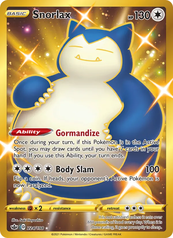 Snorlax, holofoil (swsh6-224_h)