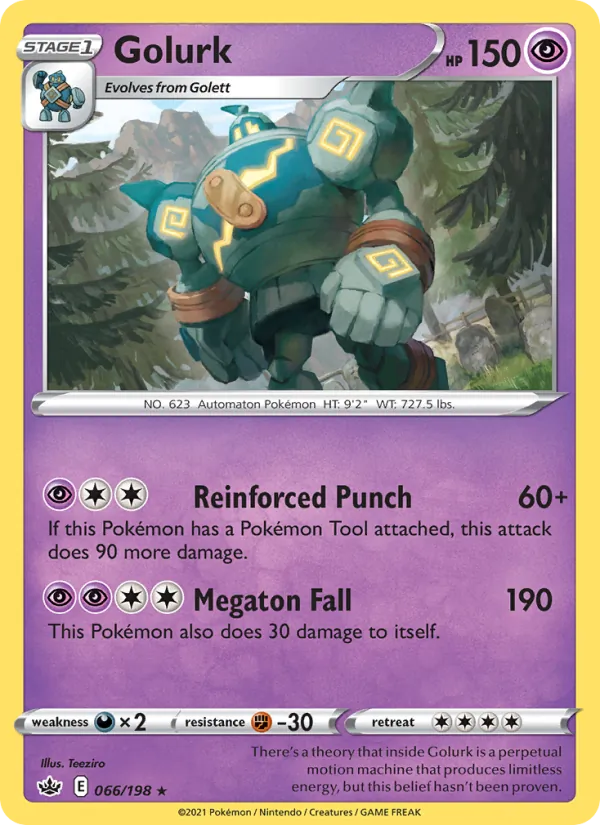 Golurk, reverse holofoil (swsh6-66_rh)