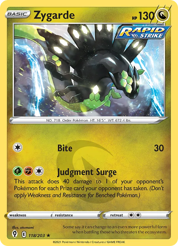 Zygarde, holofoil (swsh7-118_h)