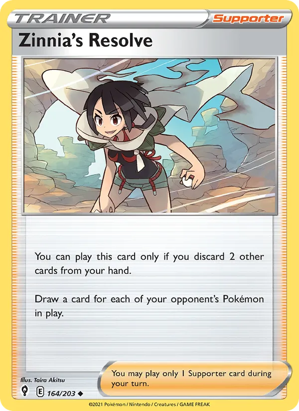 Zinnia's Resolve, normal (swsh7-164)