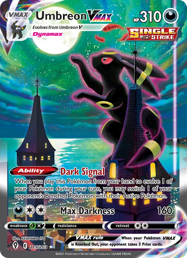 Umbreon VMAX, holofoil (swsh7-215_h)