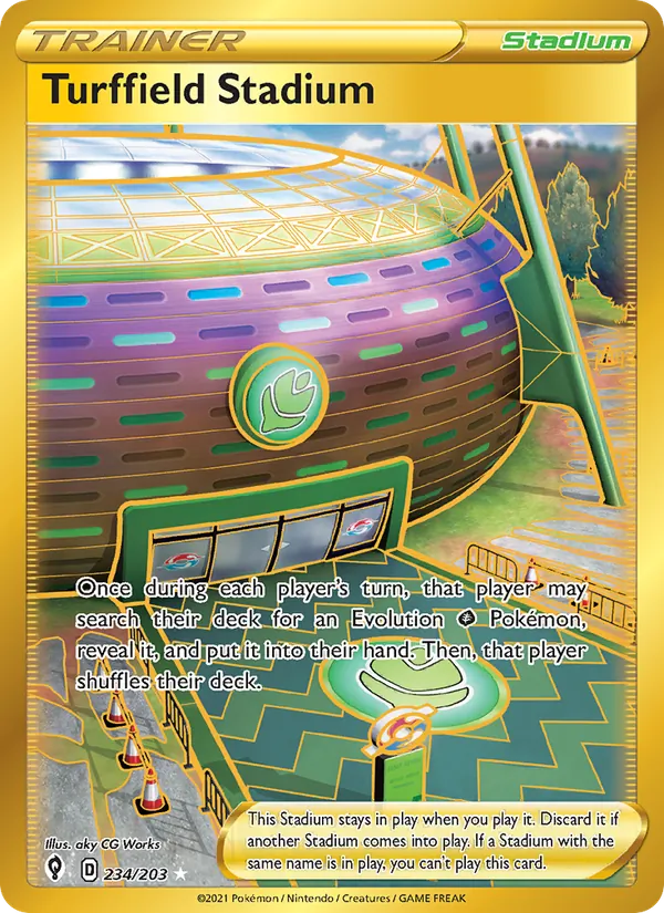 Turffield Stadium, holofoil (swsh7-234_h)