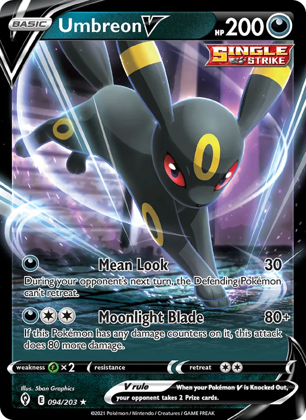 Umbreon V, holofoil (swsh7-94_h)