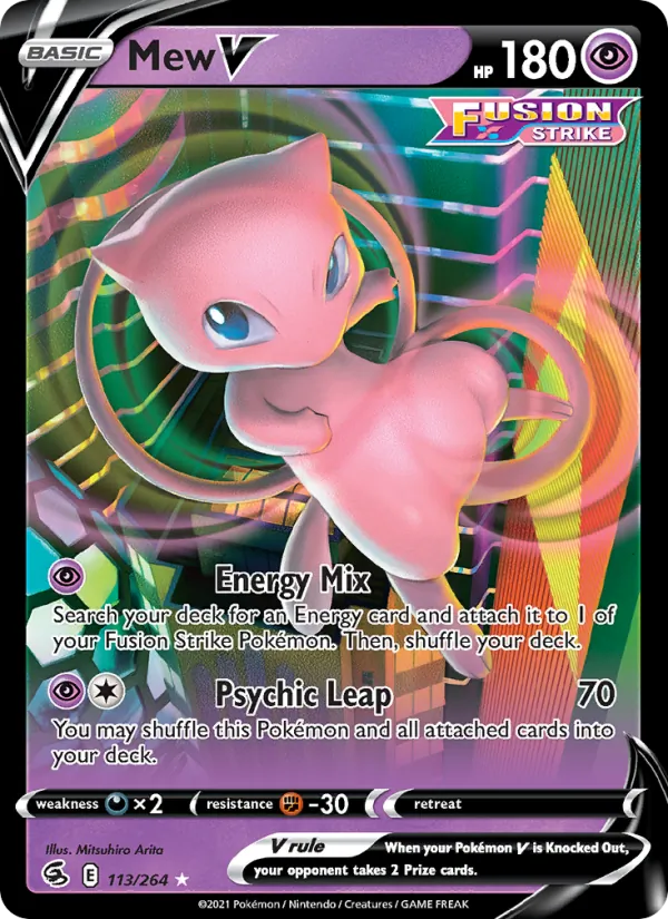 Mew V, holofoil (swsh8-113_h)