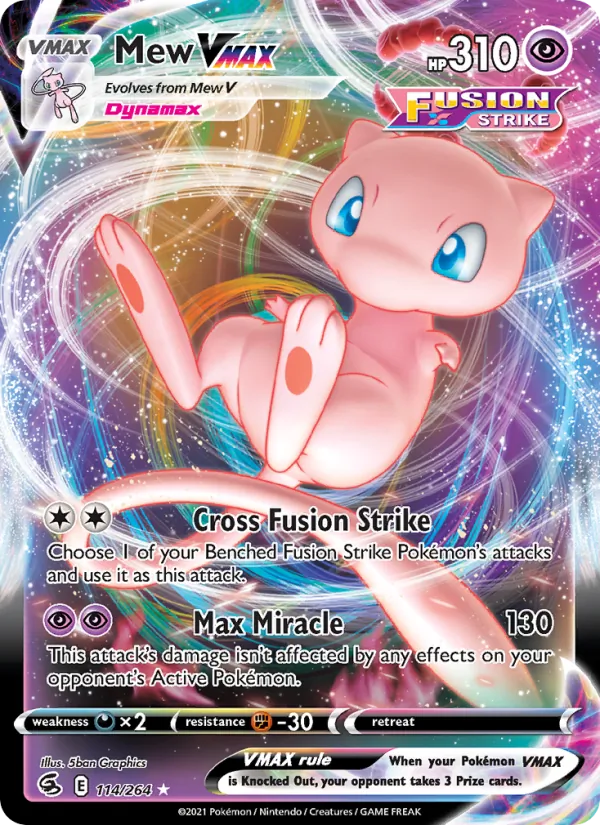 Mew VMAX, holofoil (swsh8-114_h)