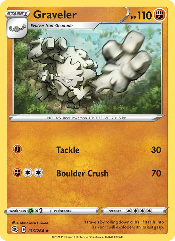 Graveler, normal (swsh8-136)