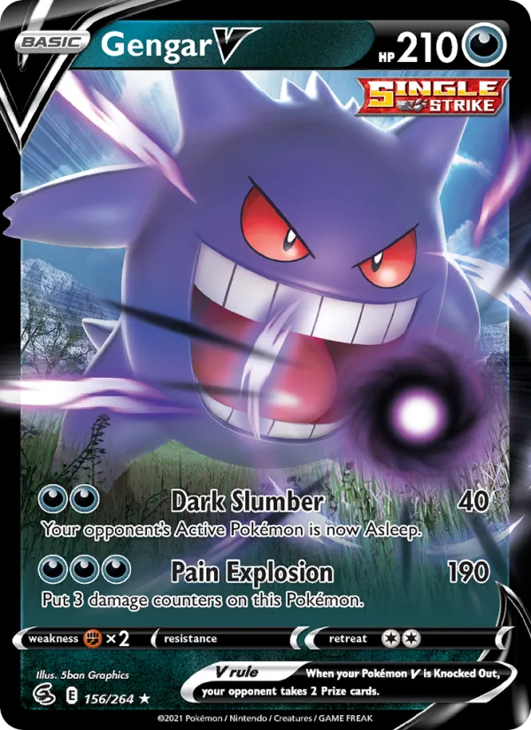 Gengar V, holofoil (swsh8-156_h)