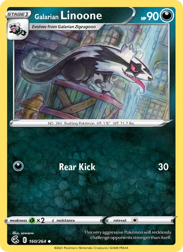 Galarian Linoone, normal (swsh8-160)