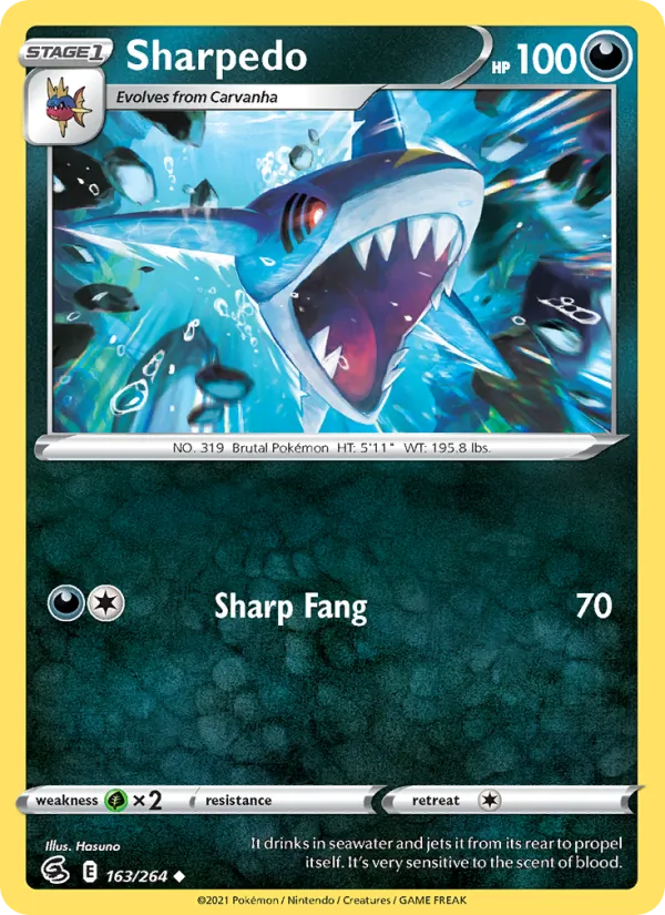 Sharpedo, normal (swsh8-163)