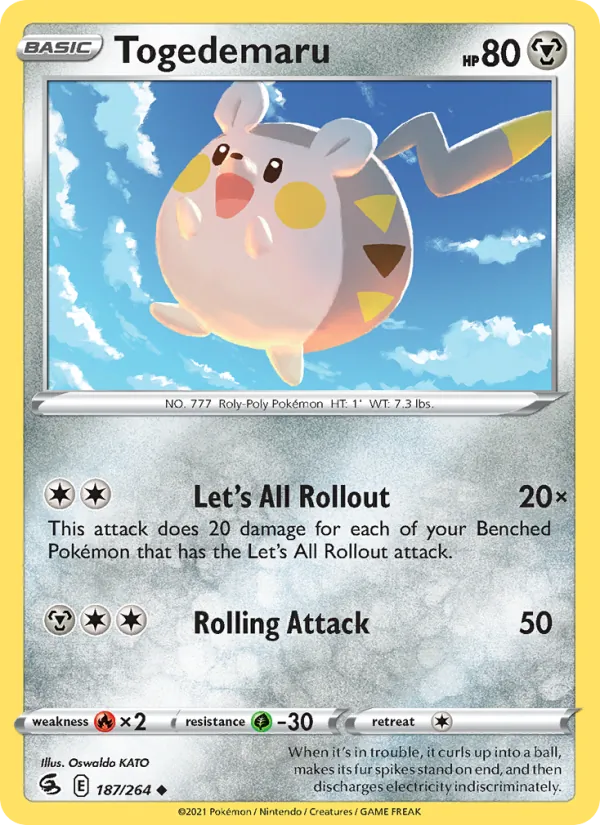 Togedemaru, normal (swsh8-187)