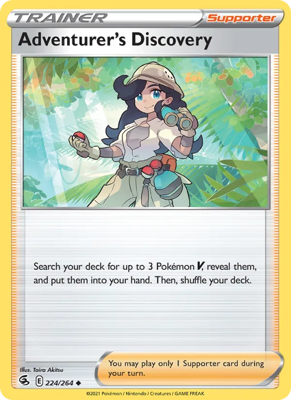Adventurer's Discovery, normal (swsh8-224)