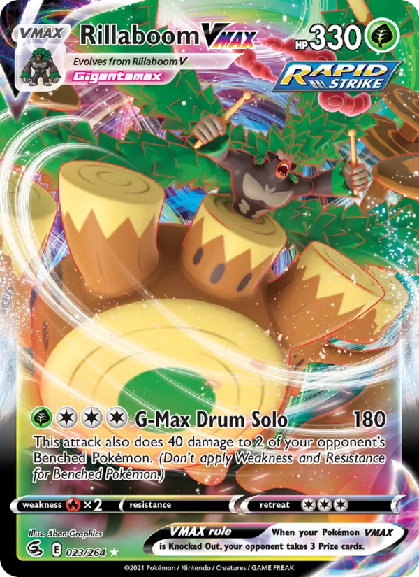Rillaboom VMAX, holofoil (swsh8-23_h)
