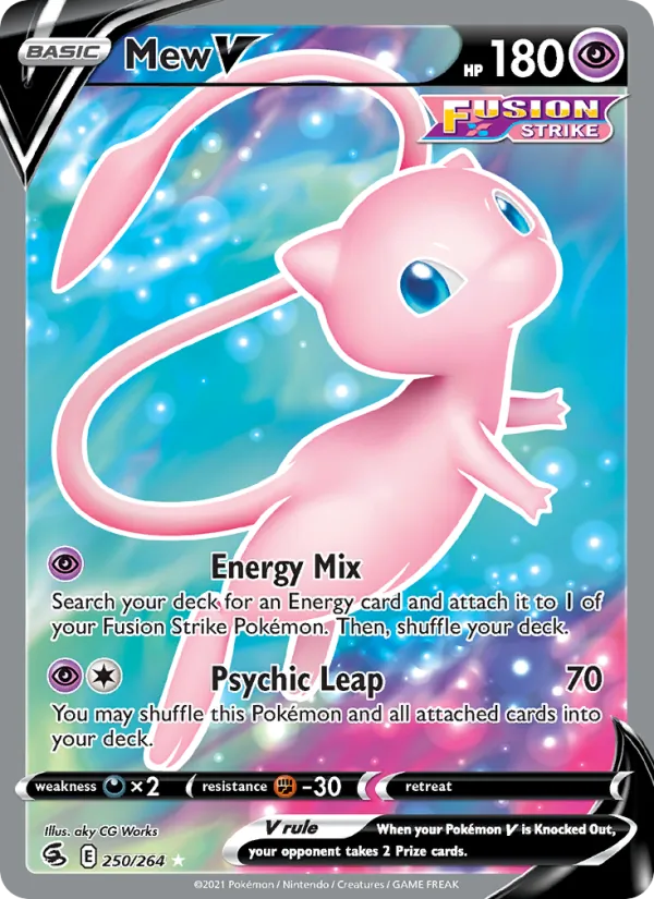 Mew V, holofoil (swsh8-250_h)